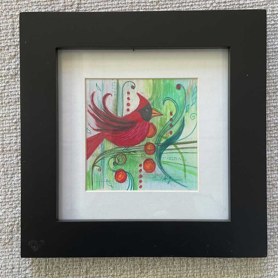 Retro Cardinal - Original Art