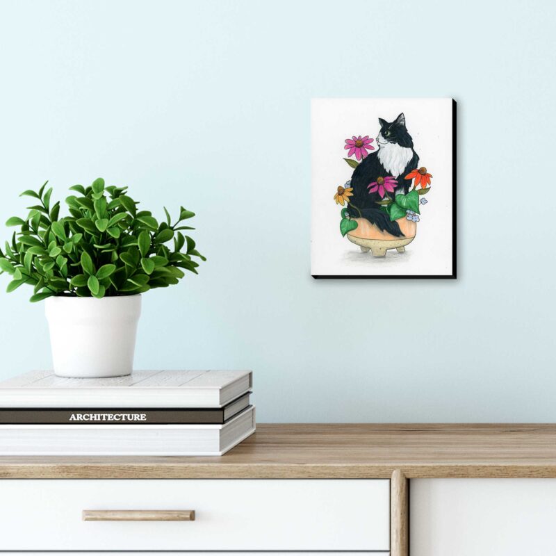 I'm Blooming Sassy Cat - Original Art - Image 3