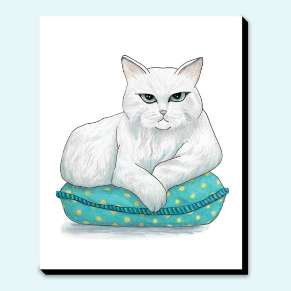 Yes, I Am Judging You Sassy Cat - Original Art