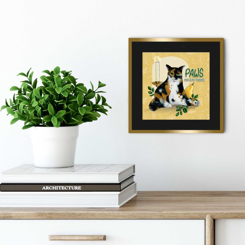 Paws and Give Thanks - Art Print - Image 3