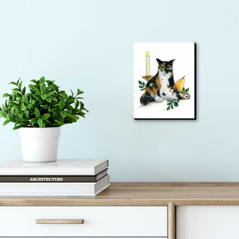 Paws and Give Thanks Sassy Cat - Original Art - Image 3