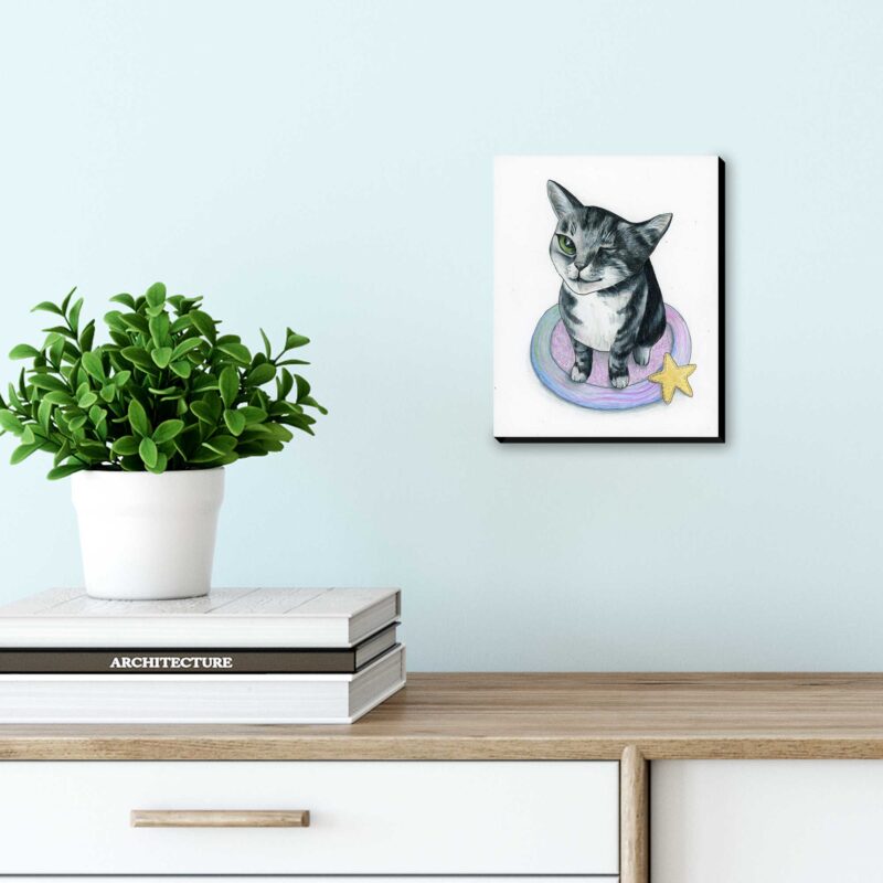 Purr-fect Just the Way You Are Sassy Cat - Original Art - Image 3