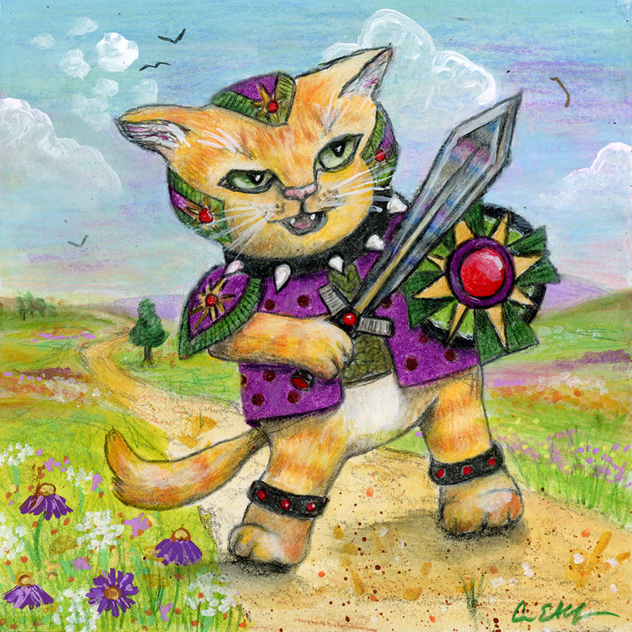Fight For It, 6" x 6", mixed media