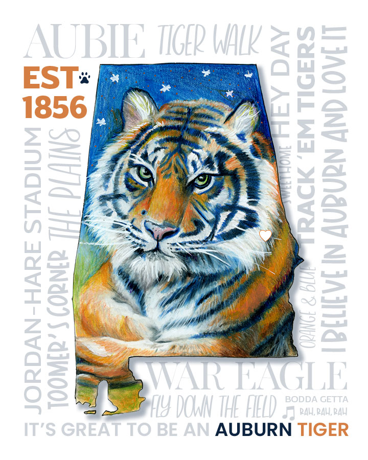 War Eagle, 8" x 10", mixed media
