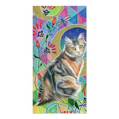 Calico and Dragonflies - Art Print