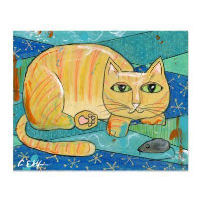 Cat and Mouse - Art Print