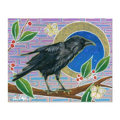Curious Raven - Art Print