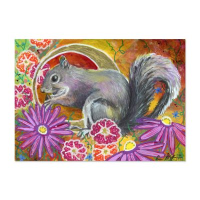 Fall Squirrel - Art Print