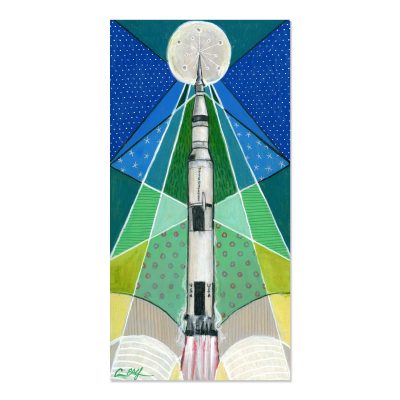 Holiday Saturn V - Art Print