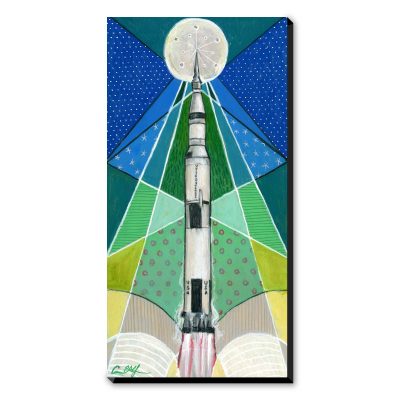 Holiday Saturn V - Art Print