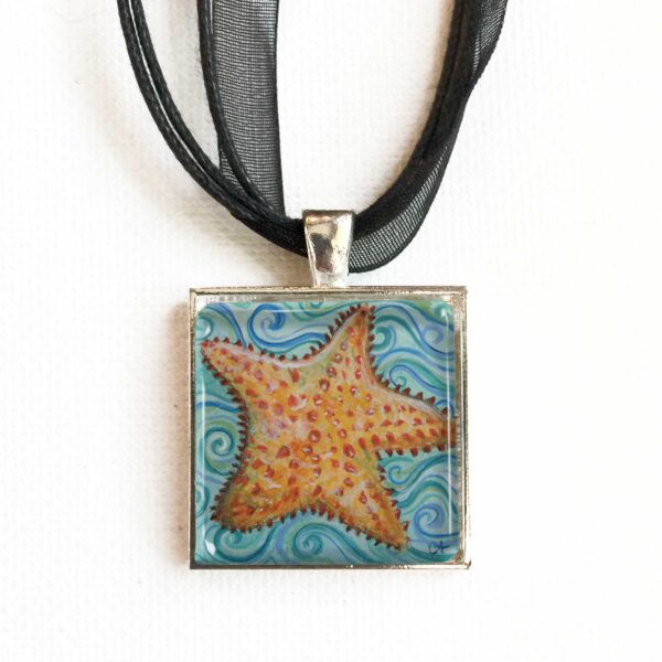 Orange Sea Star - Pendant