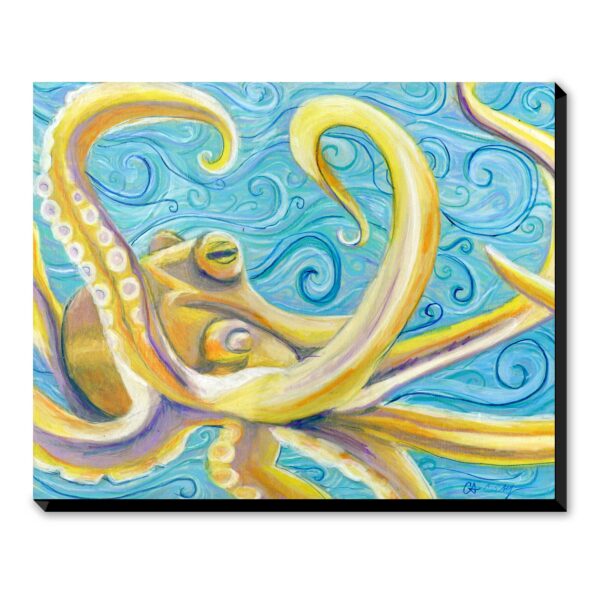 Yellow Octopus - Art Print