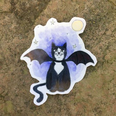 Bat Cat Sticker