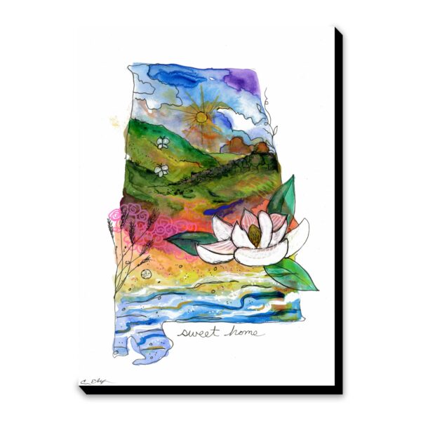 Magnolia and Butterflies (AL) - Art Print