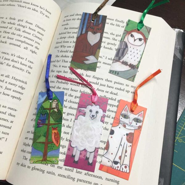 Mid Mod Animals Mini-Bookmarks