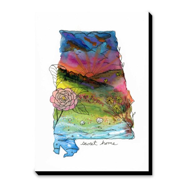 Sunset Camellia (AL) - Art Print