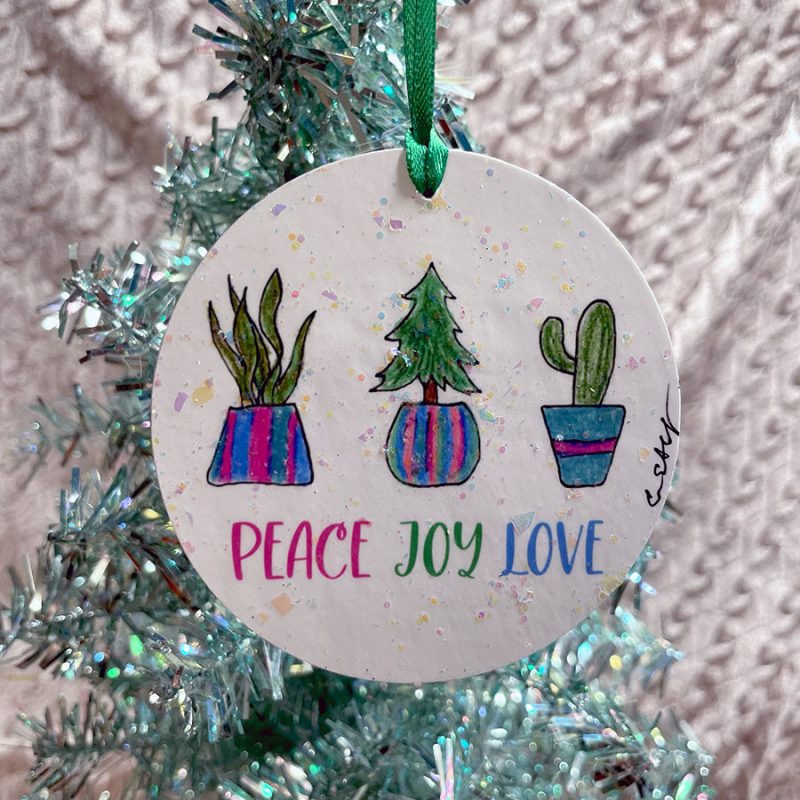 Peace Joy Love Ornament