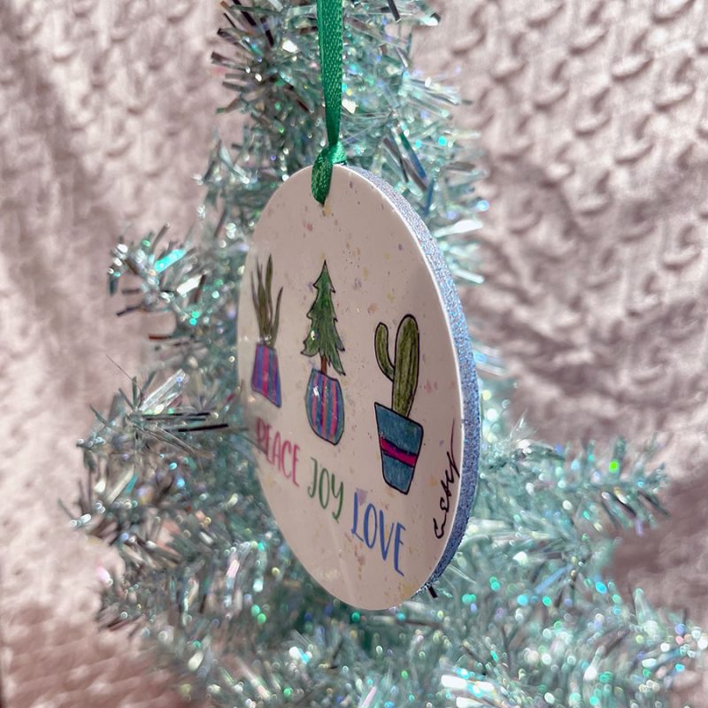 Peace Joy Love Ornament - Image 3