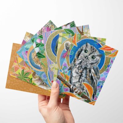 Art Nouveau Animals Card Set