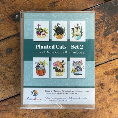 Planted Cats Card Set 2