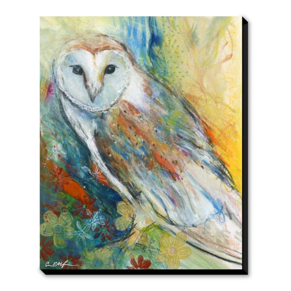 Barn Owl at Sunset - Art Print