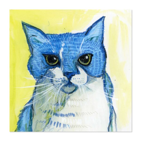 Blue Cat - Art Print