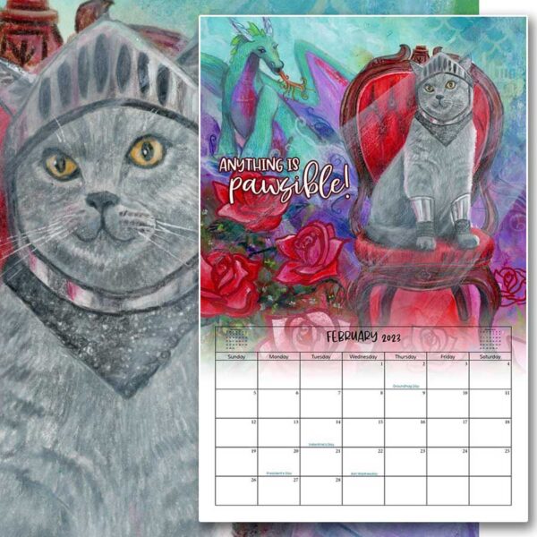 2023 Chairished Cats Wall Calendar