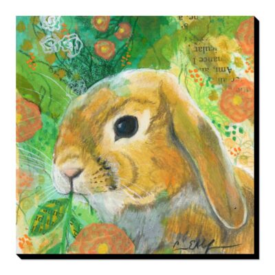 Peachy Bunny - Art Print