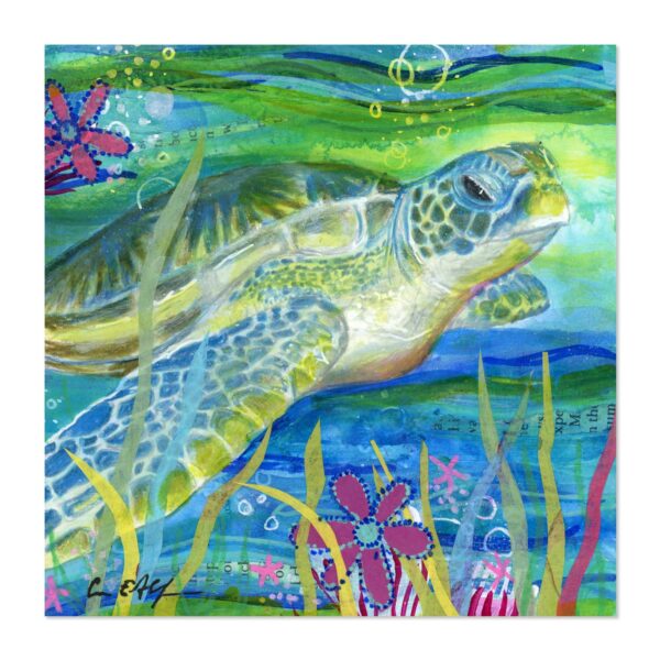 Sea Turtle Garden - Art Print