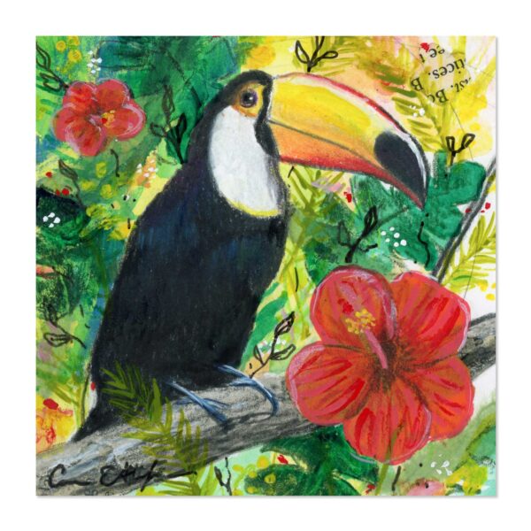Toucan and Hibiscus - Art Print