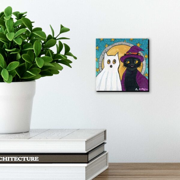 Ghost and Witch Cats - Original Art