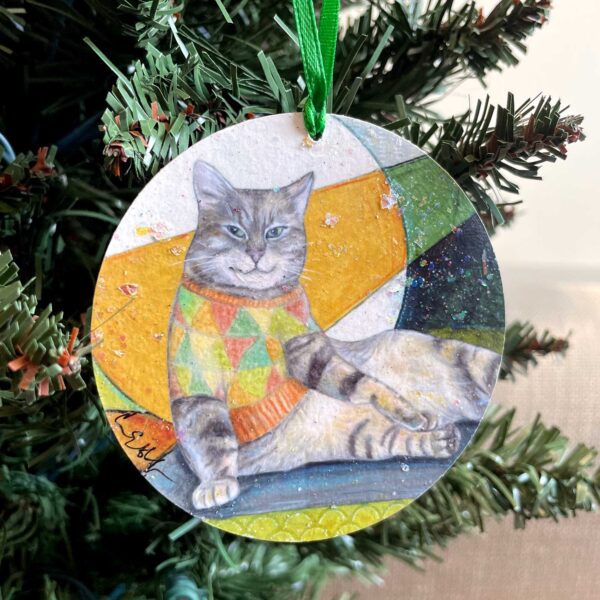 Sweater Cat Ornament