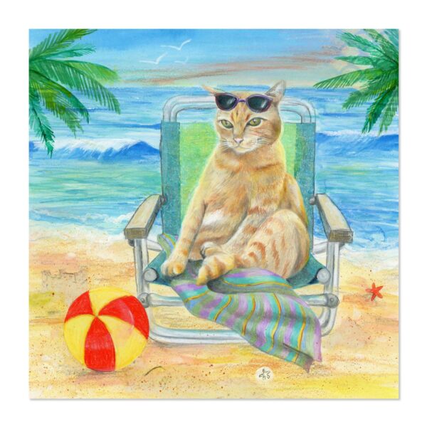 Beach Cat - Art Print