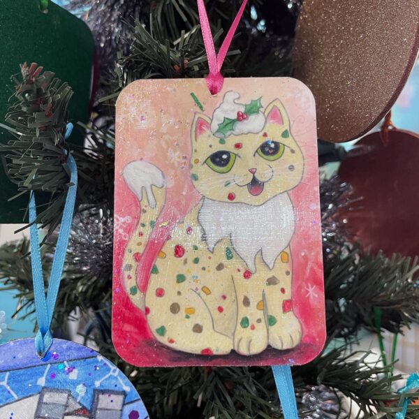 Fruitcake Cat Ornament