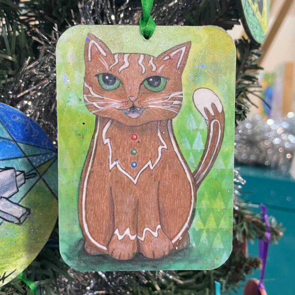 Gingerbread Cat Ornament