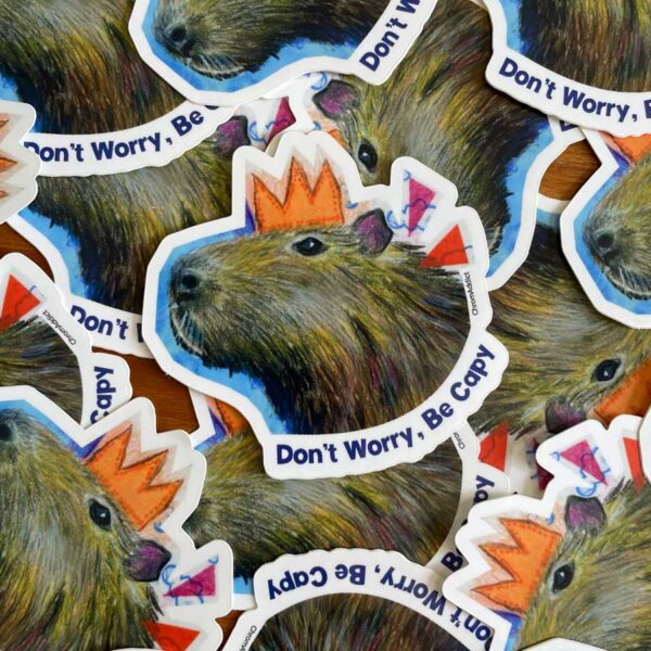 Sticker - Don't Worry, Be Capy