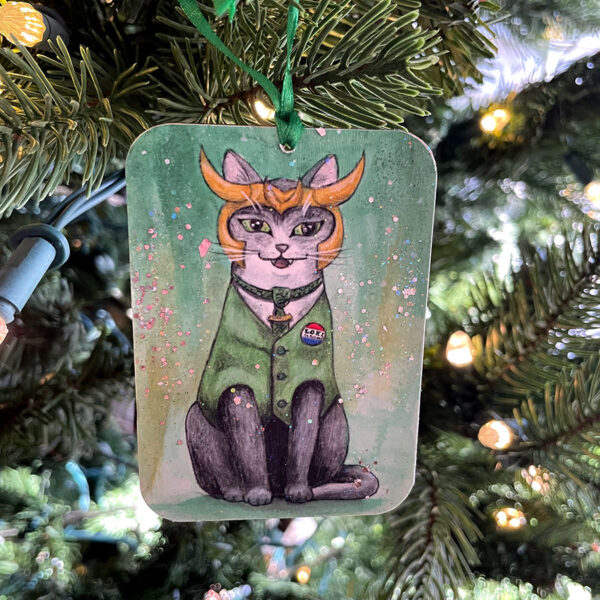 Loki for President Cat Ornament