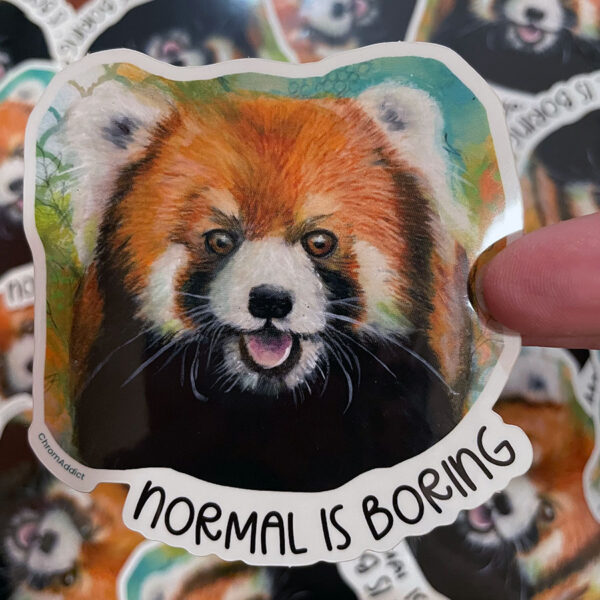 Sticker - Normal is Boring Red Panda