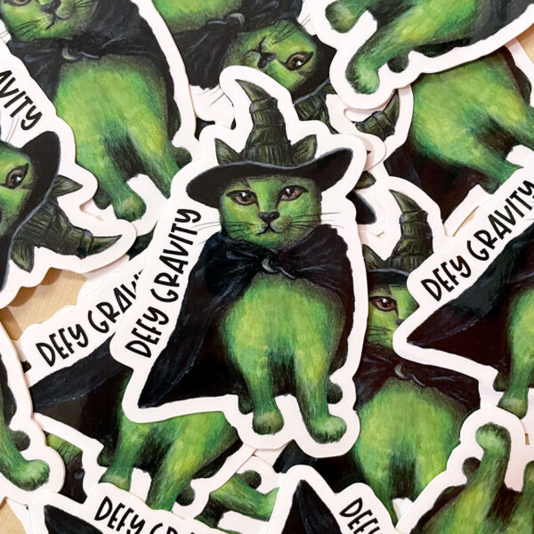 Sticker - Defy Gravity Elphaba Cat