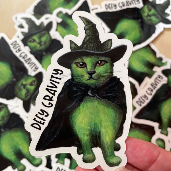 Sticker - Defy Gravity Elphaba Cat