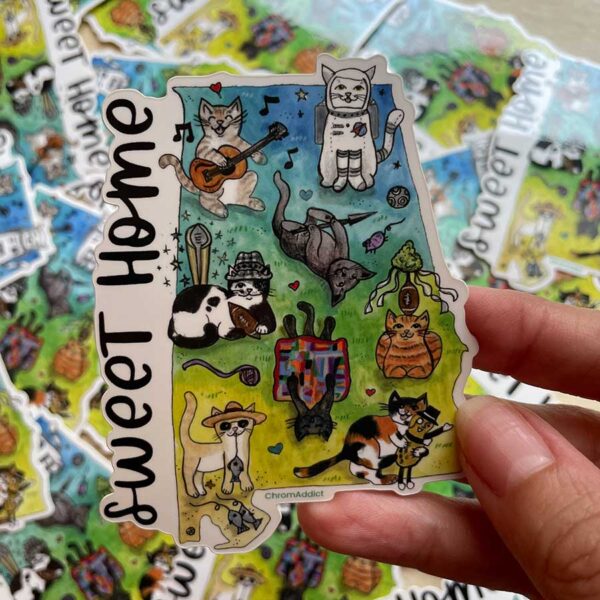 Sticker - Sweet Home Alabama Cats