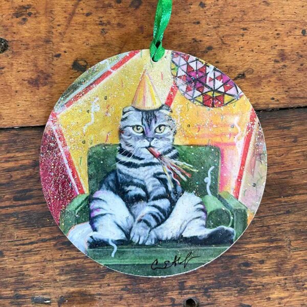 Party Cat Ornament