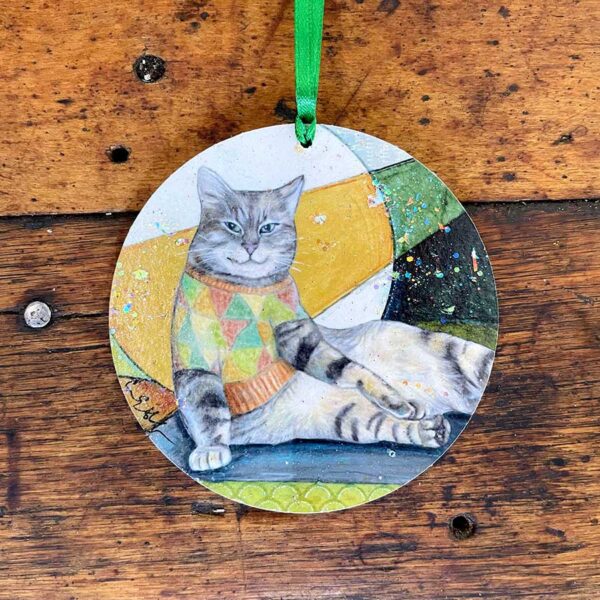 Sweater Cat Ornament