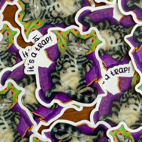 Sticker - It's a Trap Sassy Cat