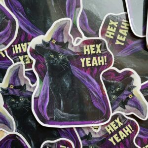 Sticker - Hex Yeah Witch Cat