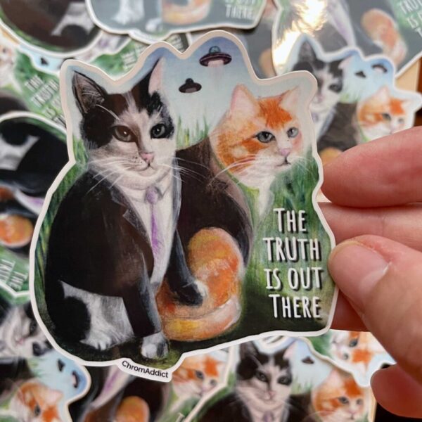 Sticker - The Truth is Out There X-Files Cats