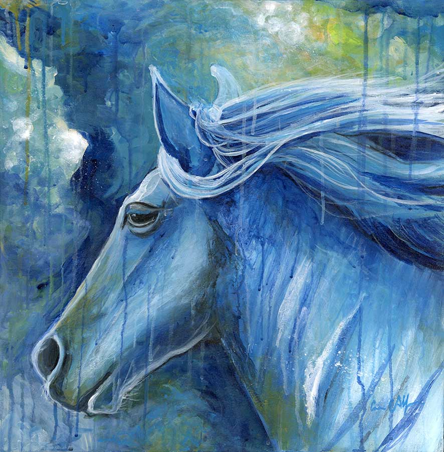 SOLD - "Empathy", 18" x 18", acrylic