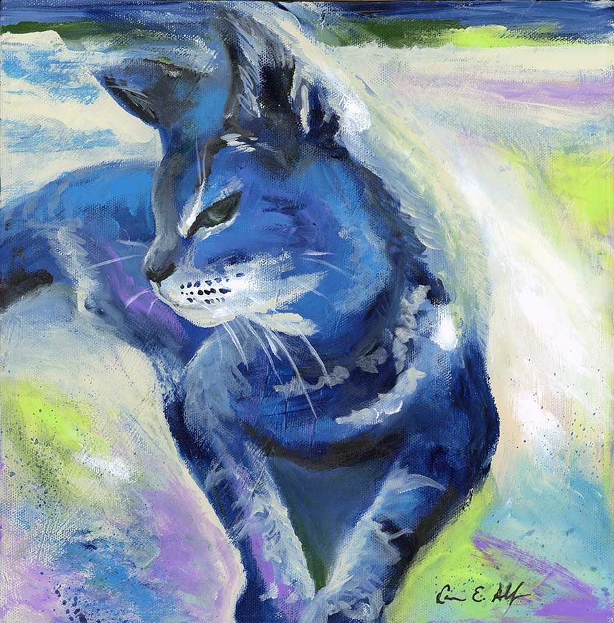 NFS - "Grizzled", 12" x 12" acrylic