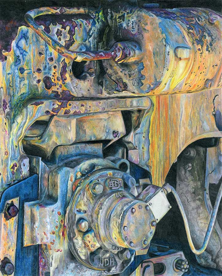 SOLD - Timeless Memories, 16" x 20", colored pencil