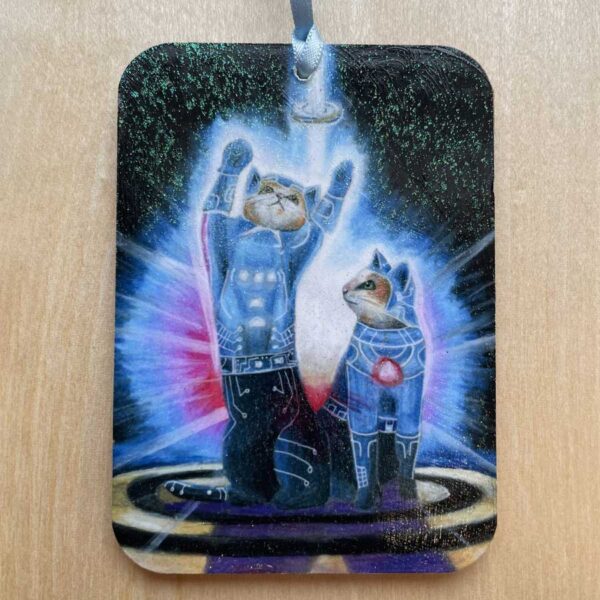 Tron Cats Ornament